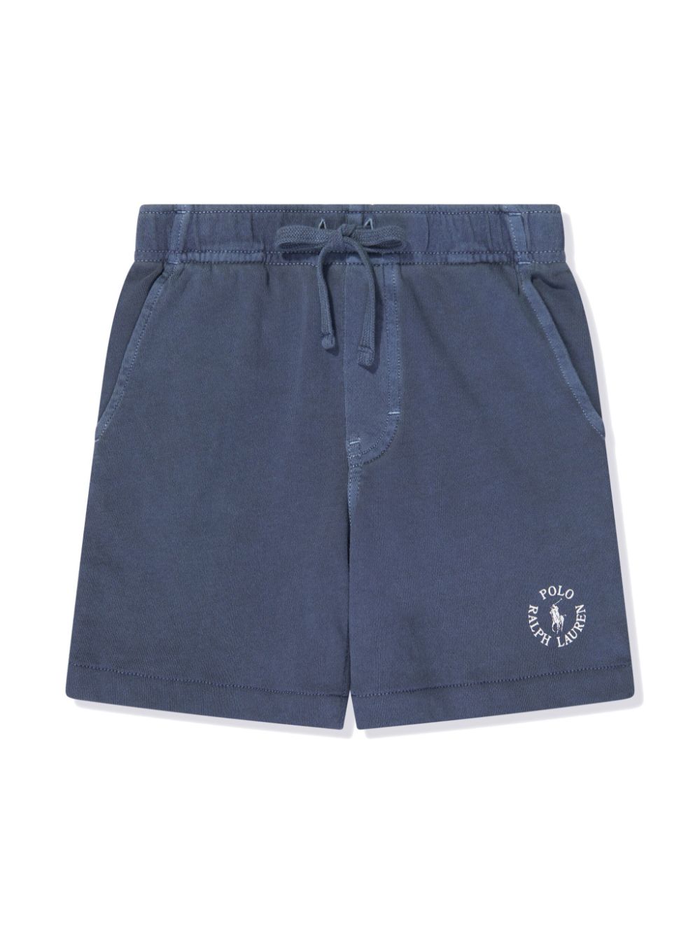 POLO RALPH LAUREN KIDS logo-print terry-cloth shorts - Blue von POLO RALPH LAUREN KIDS