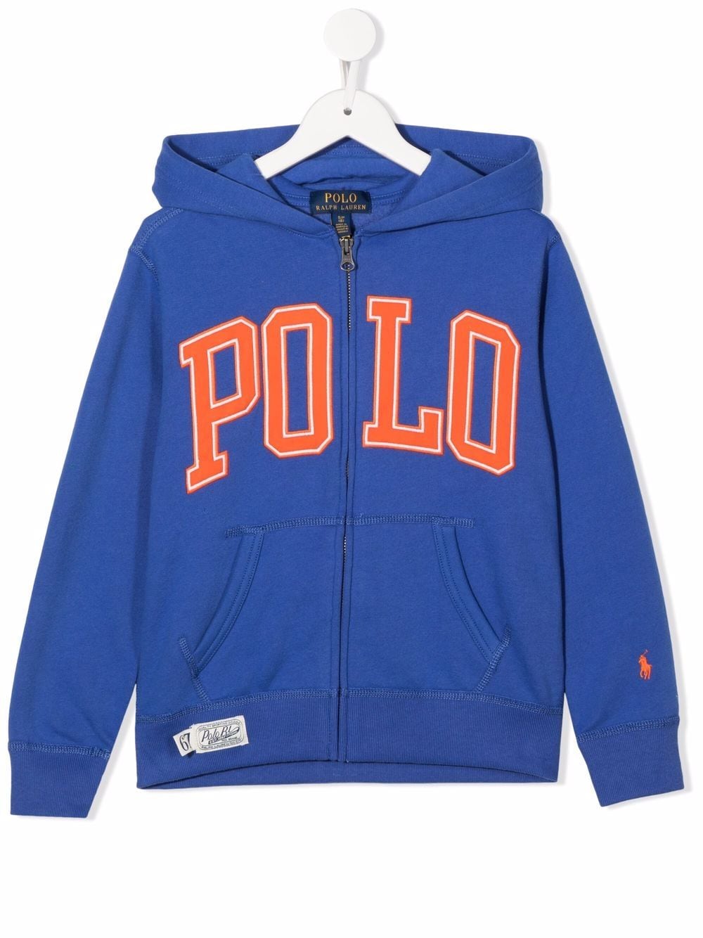 Ralph Lauren Kids logo-print zip-up hoodie - Blue von Ralph Lauren Kids