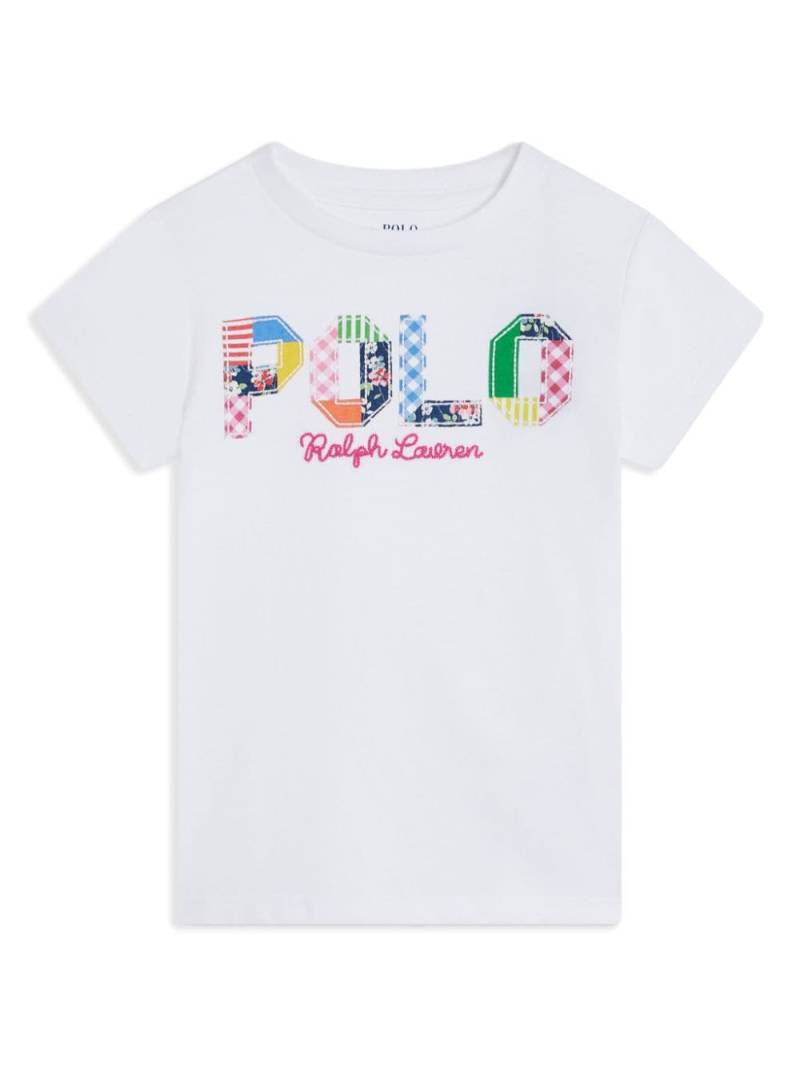 Ralph Lauren Kids mixed-logo cotton T-shirt - White von Ralph Lauren Kids