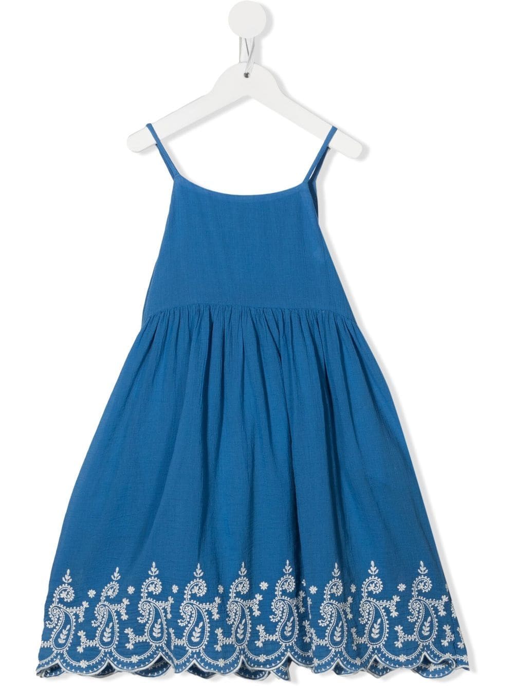 POLO RALPH LAUREN KIDS paisley-print cotton midi dress - Blue von POLO RALPH LAUREN KIDS