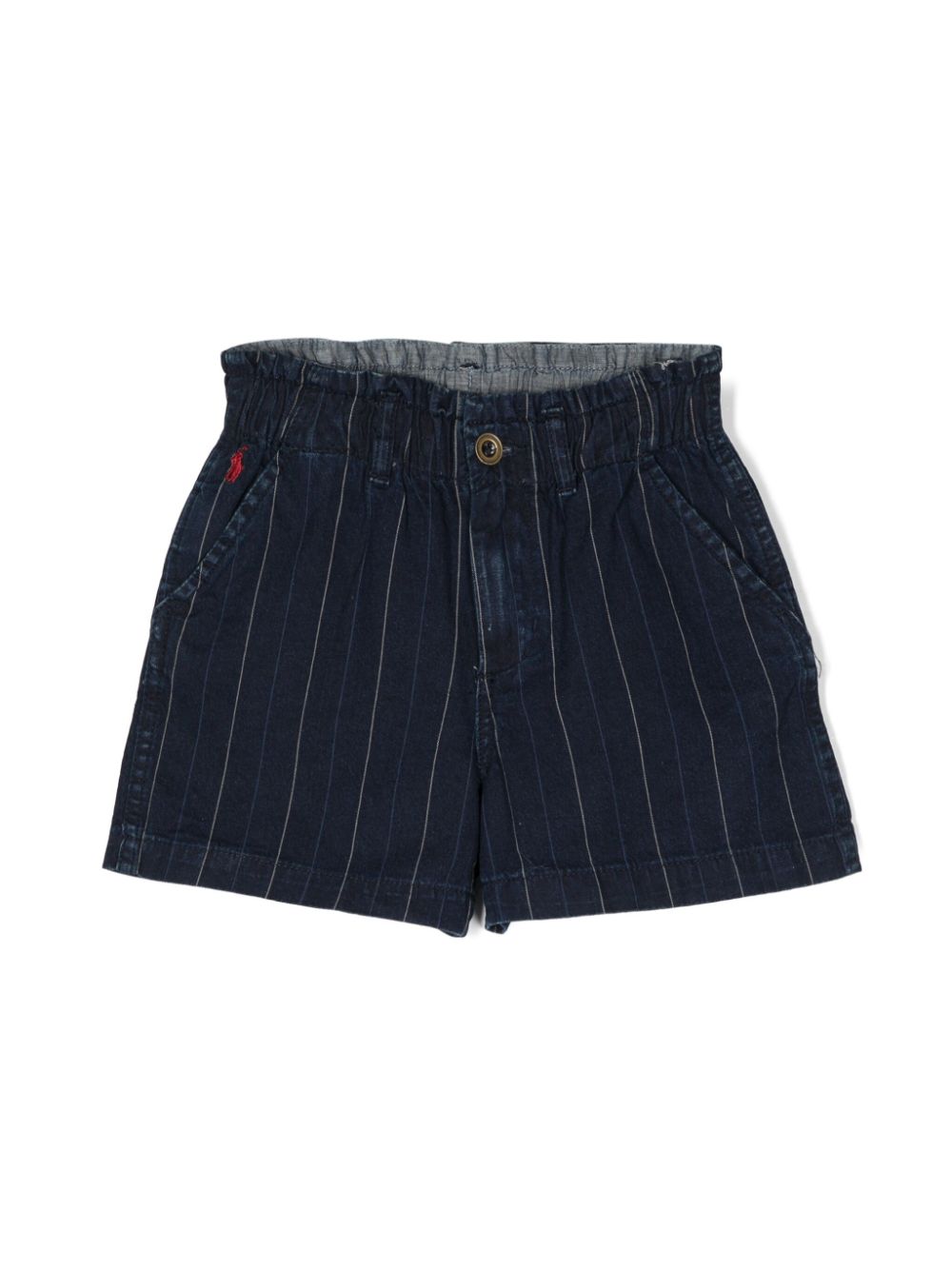 Ralph Lauren Kids pinstriped denim shorts - Blue von Ralph Lauren Kids