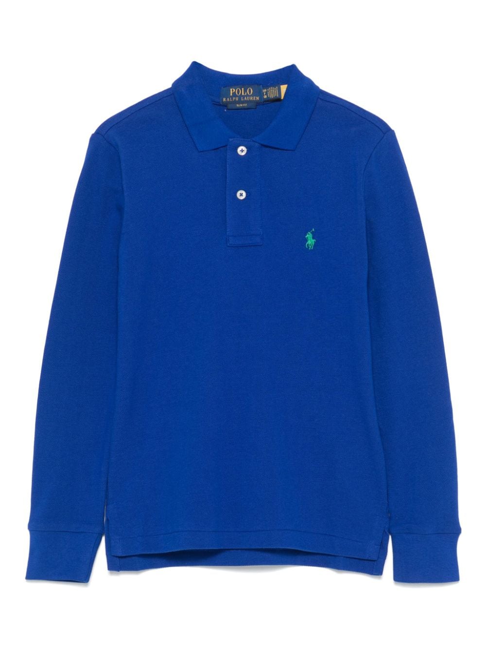 POLO RALPH LAUREN KIDS piqué-weave polo shirt - Blue von POLO RALPH LAUREN KIDS