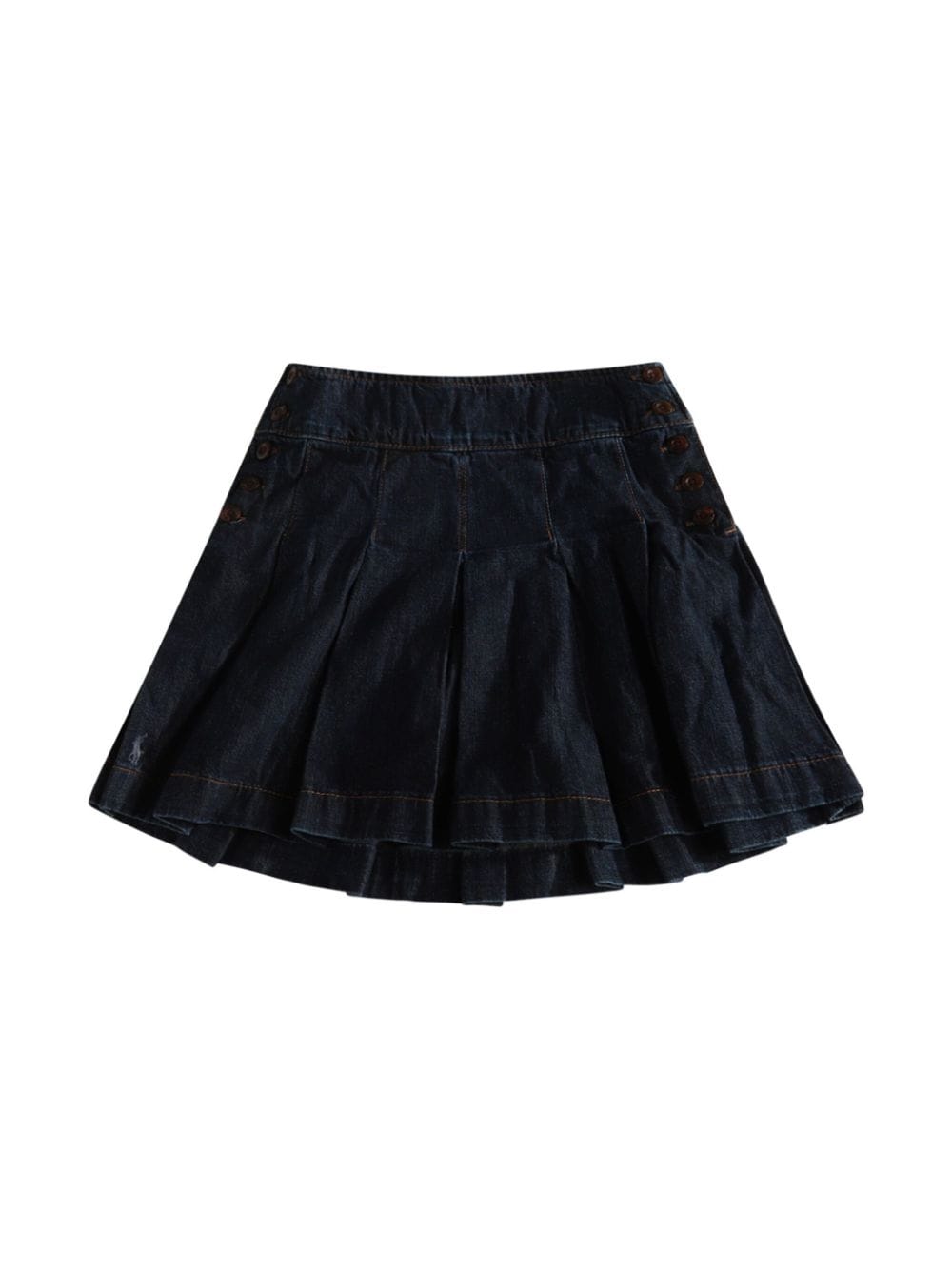 POLO RALPH LAUREN KIDS pleated denim skirt - Blue von POLO RALPH LAUREN KIDS