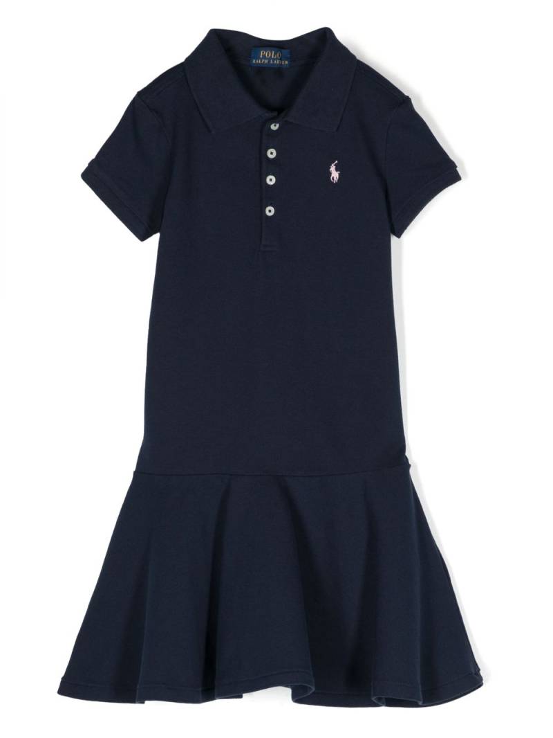 Ralph Lauren Kids short-sleeve polo dress - Blue von Ralph Lauren Kids