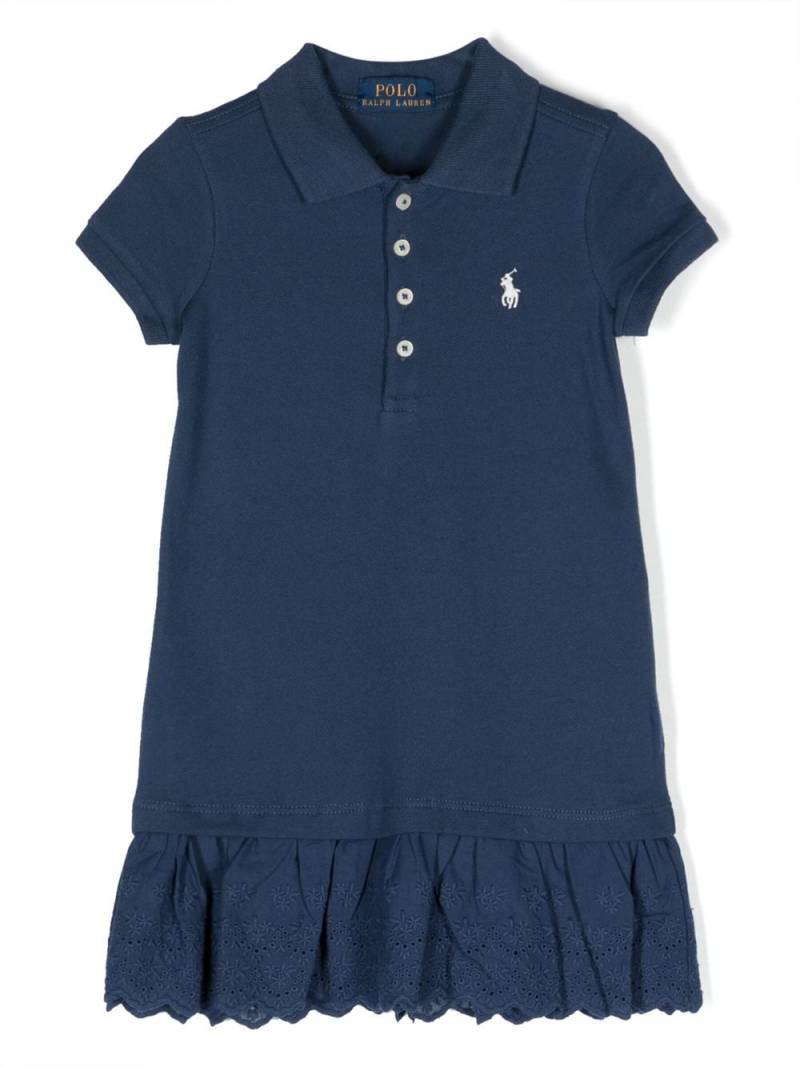 POLO RALPH LAUREN KIDS short-sleeve polo dress - Blue von POLO RALPH LAUREN KIDS