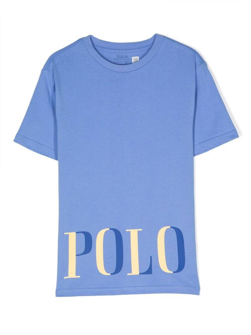 Ralph Lauren Kids short sleeves logo-print T-shirt - Blue von Ralph Lauren Kids