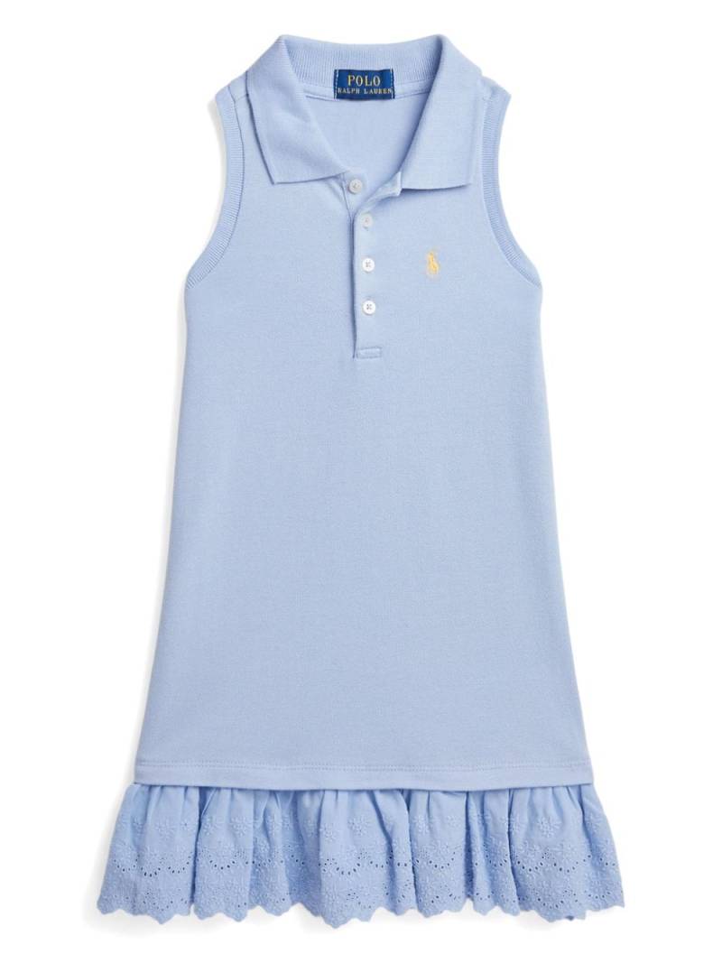 Ralph Lauren Kids sleeveless polo dress - Blue von Ralph Lauren Kids