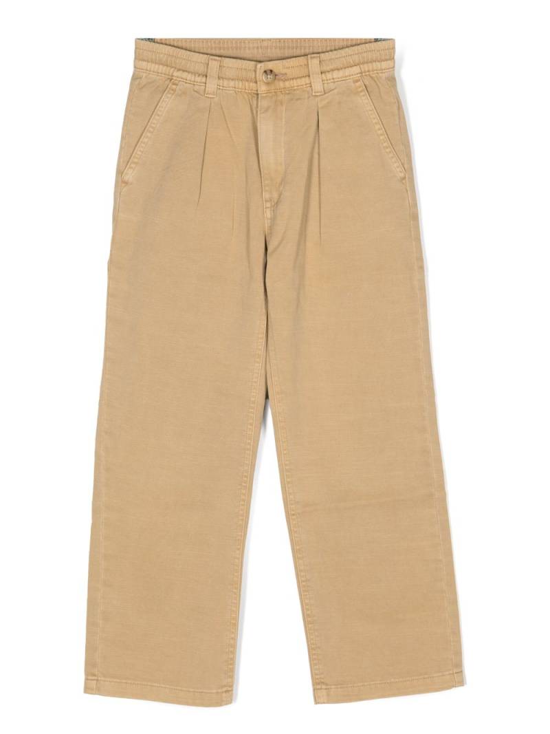 POLO RALPH LAUREN KIDS straight-leg cotton trousers - Neutrals von POLO RALPH LAUREN KIDS