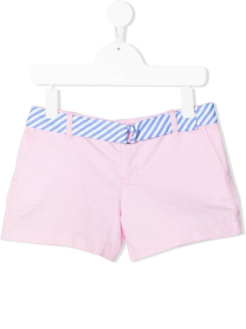 POLO RALPH LAUREN KIDS stripe-print belted cotton shorts - Pink von POLO RALPH LAUREN KIDS