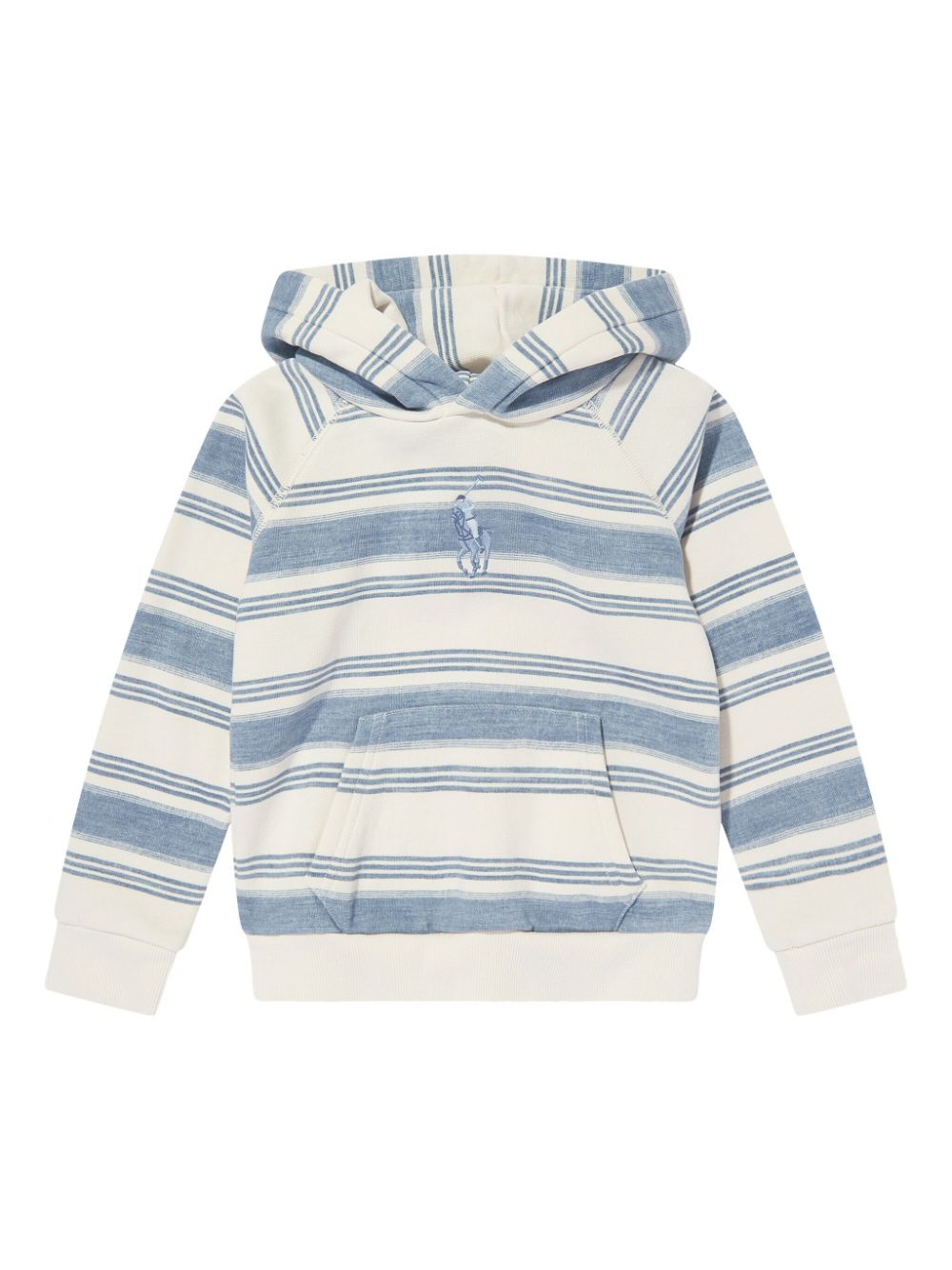 Ralph Lauren Kids stripe-print hoodie - Blue von Ralph Lauren Kids