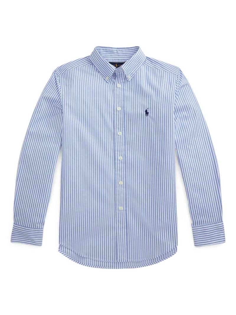 POLO RALPH LAUREN KIDS striped cotton shirt - Blue von POLO RALPH LAUREN KIDS