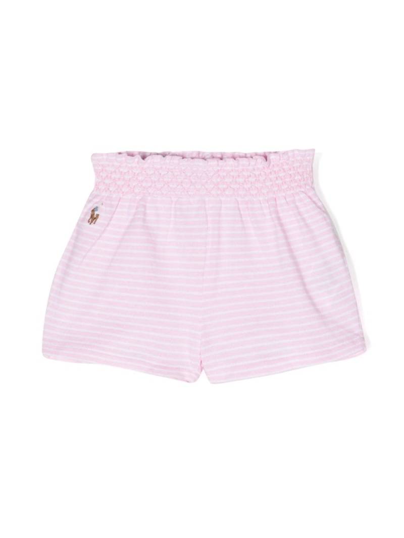 Ralph Lauren Kids striped cotton shorts - Pink von Ralph Lauren Kids