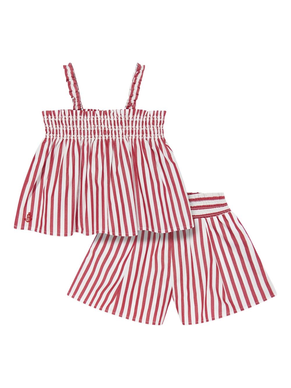 Ralph Lauren Kids striped cotton shorts - Red von Ralph Lauren Kids