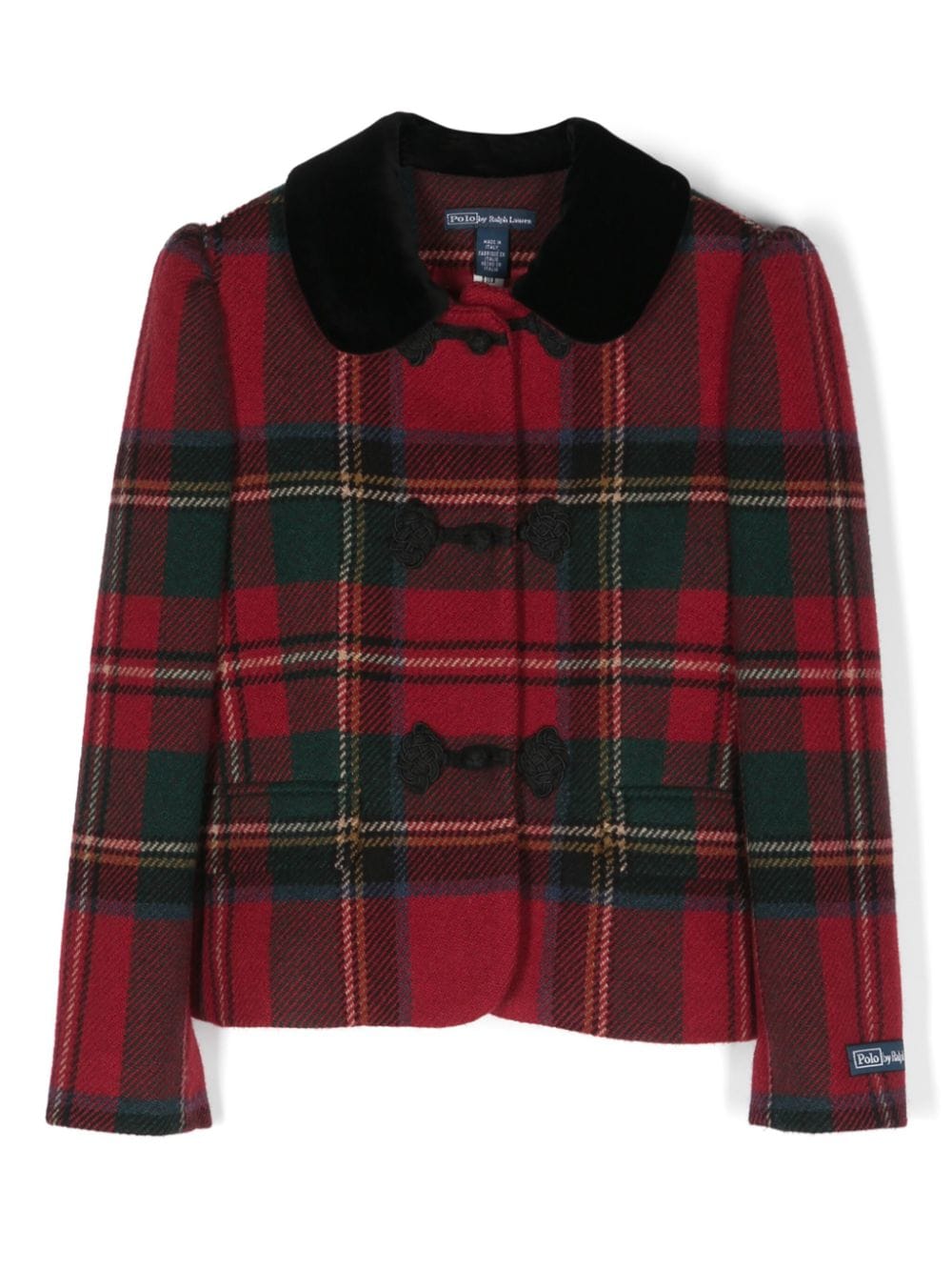 POLO RALPH LAUREN KIDS tartan check-pattern wool-blend bomber jacket - Red von POLO RALPH LAUREN KIDS