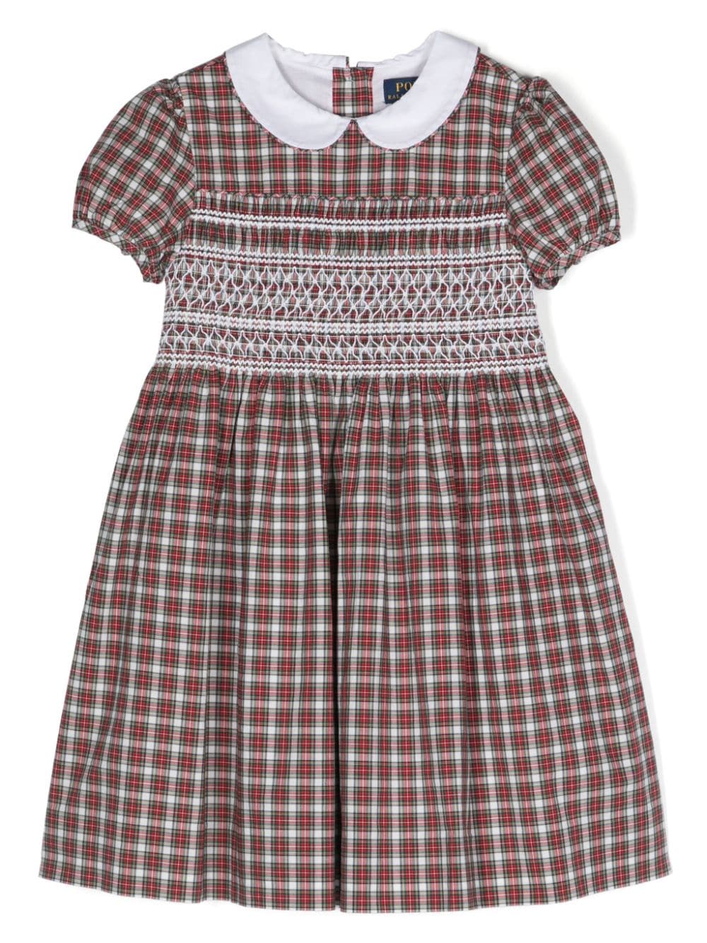 Ralph Lauren Kids checked smocked cotton dress - Red von Ralph Lauren Kids