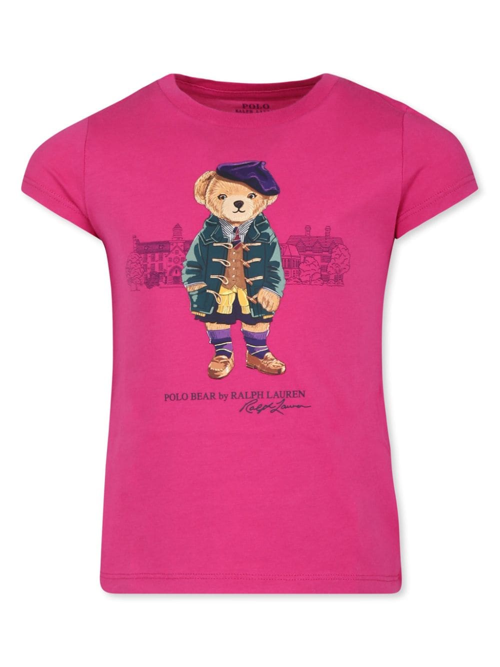 Ralph Lauren Kids teddy bear print t-shirt - Pink von Ralph Lauren Kids