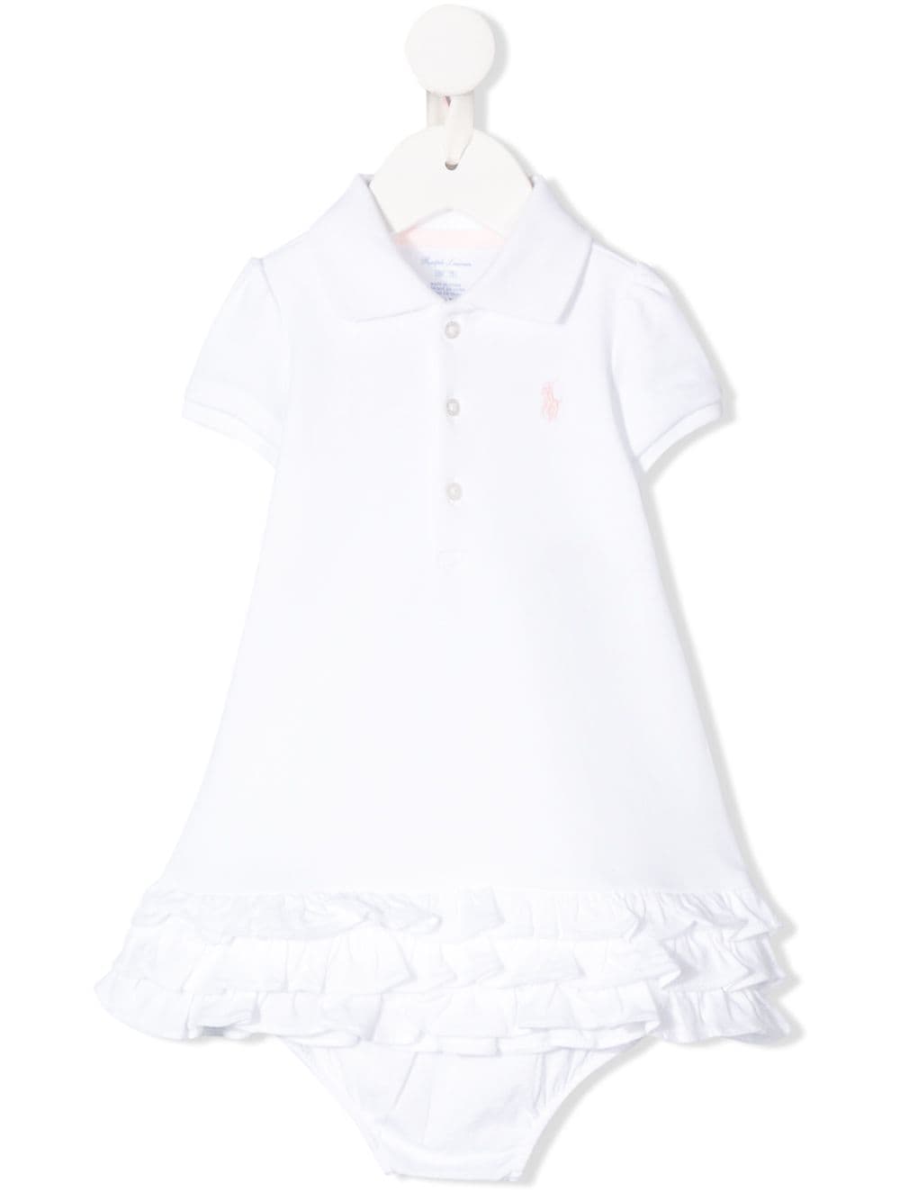 POLO RALPH LAUREN KIDS tiered frills polo dress - White von POLO RALPH LAUREN KIDS