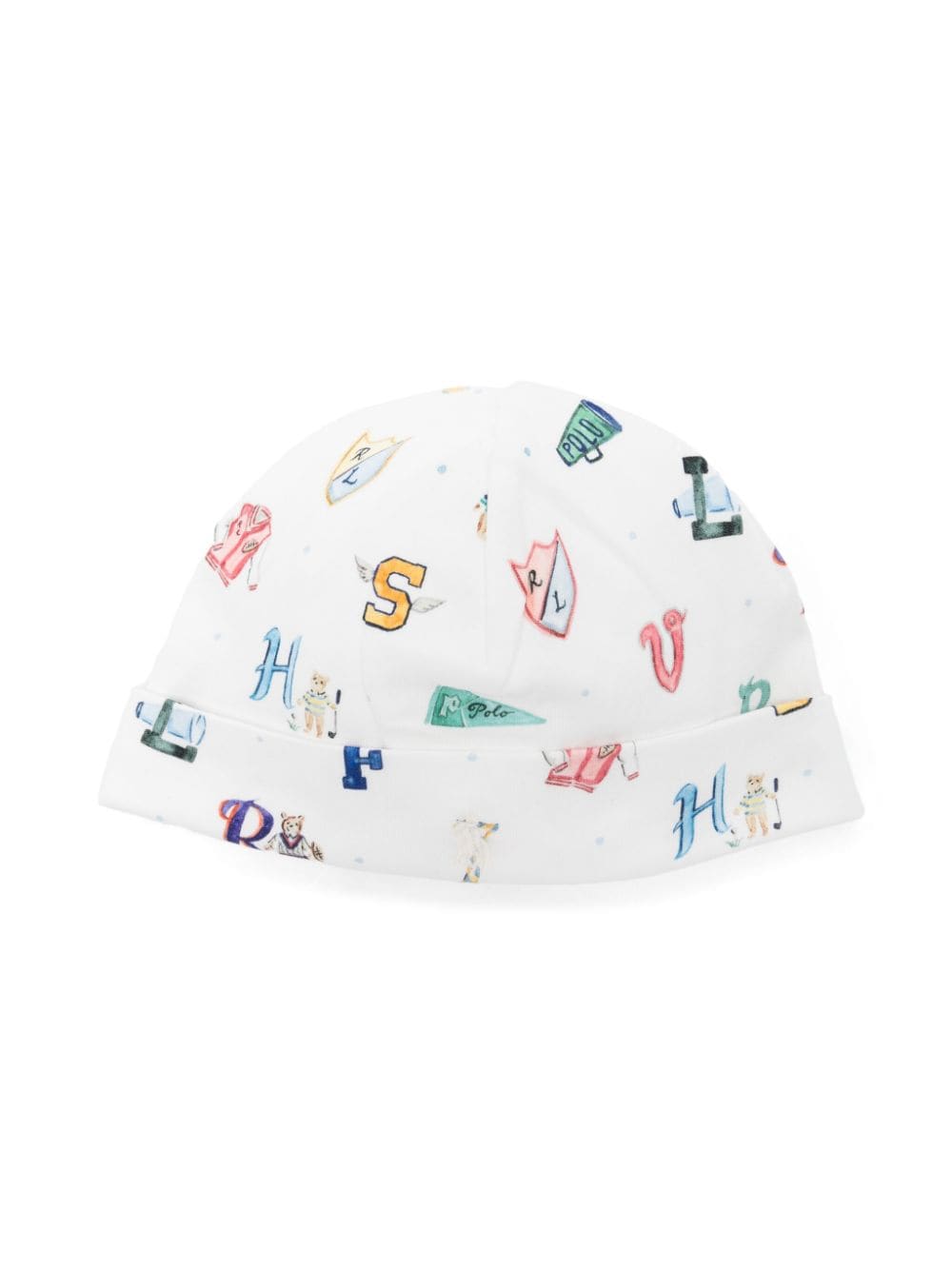 POLO RALPH LAUREN KIDS x Riley Sheehey cotton beanie - White von POLO RALPH LAUREN KIDS