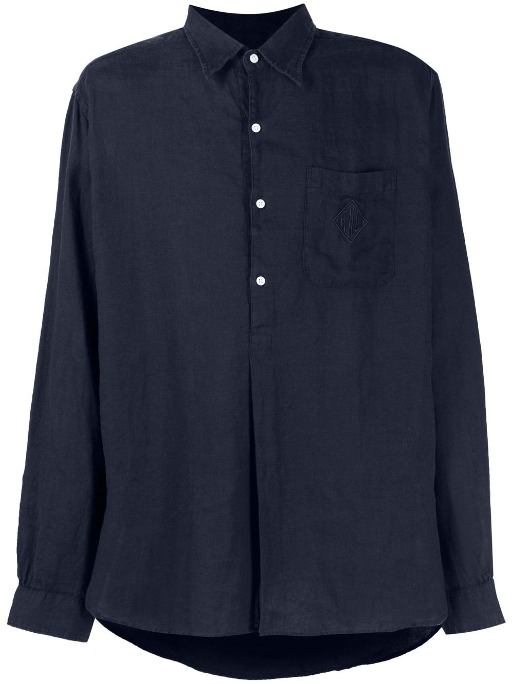 Ralph Lauren Purple Label Ryland tunic shirt - Blue von Ralph Lauren Purple Label