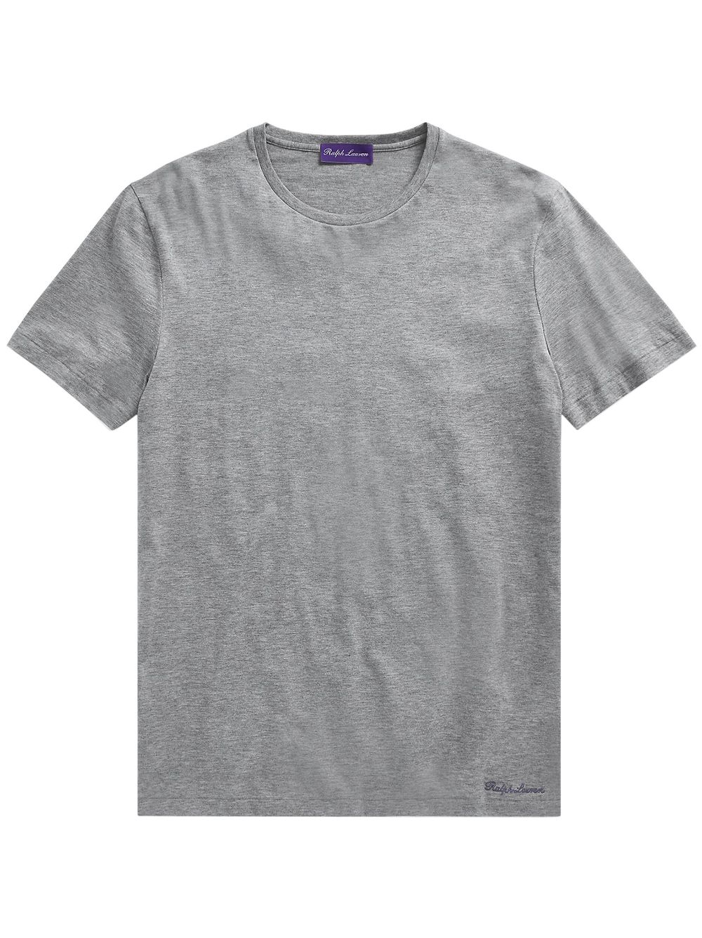 Ralph Lauren Purple Label logo-embroidered cotton T-shirt - Grey von Ralph Lauren Purple Label