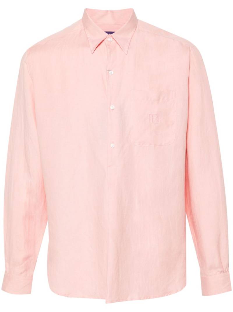 Ralph Lauren Purple Label logo-embroidered shirt - Pink von Ralph Lauren Purple Label