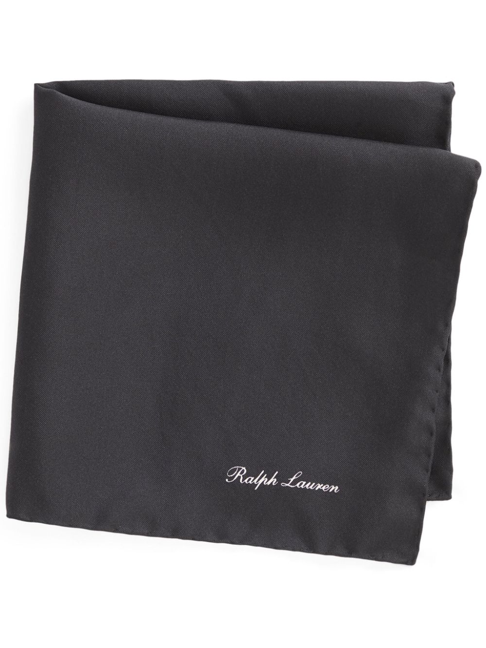 Ralph Lauren Purple Label logo-print pocket square - Black von Ralph Lauren Purple Label