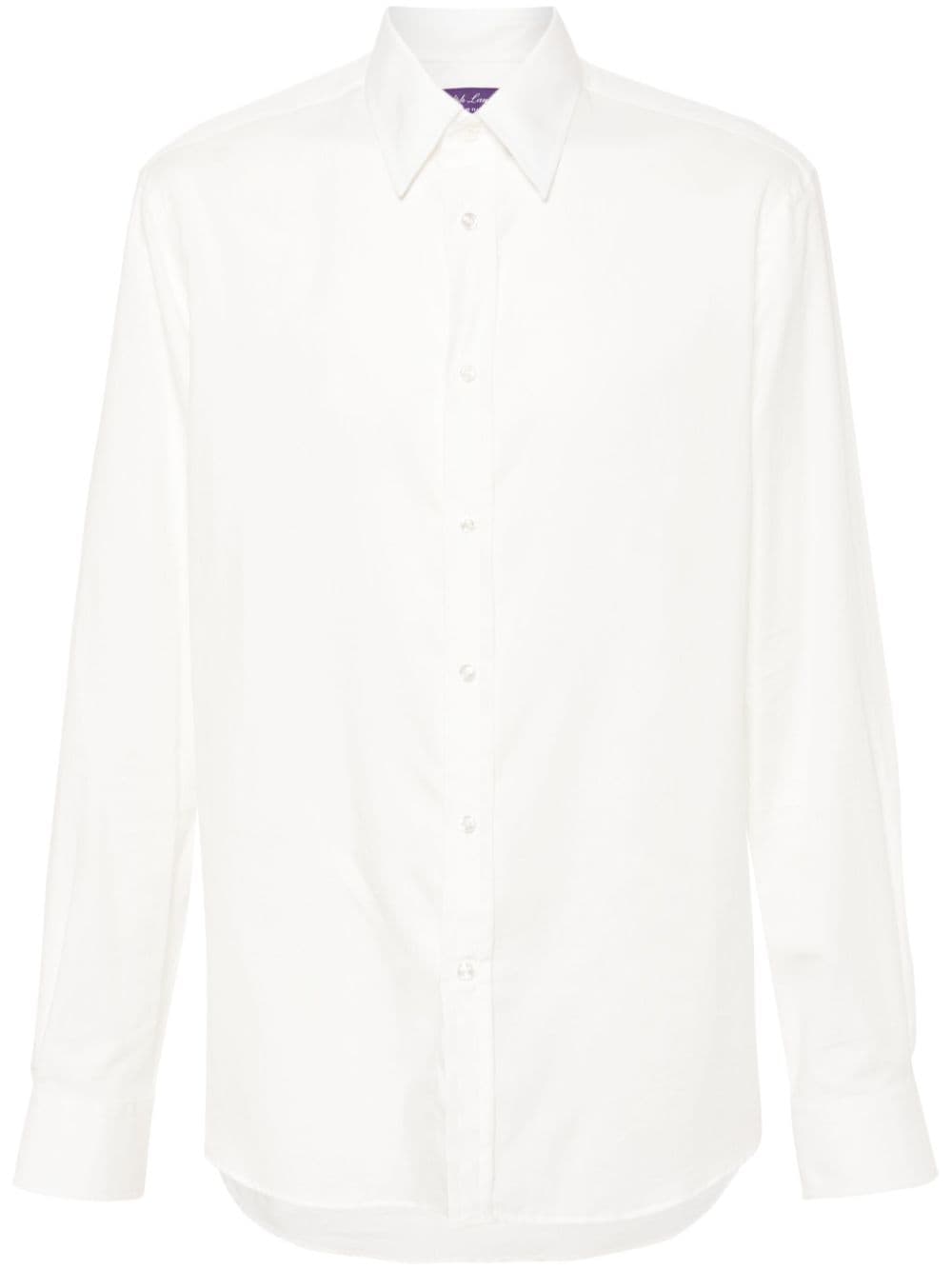 Ralph Lauren Purple Label long-sleeve cotton shirt - White von Ralph Lauren Purple Label