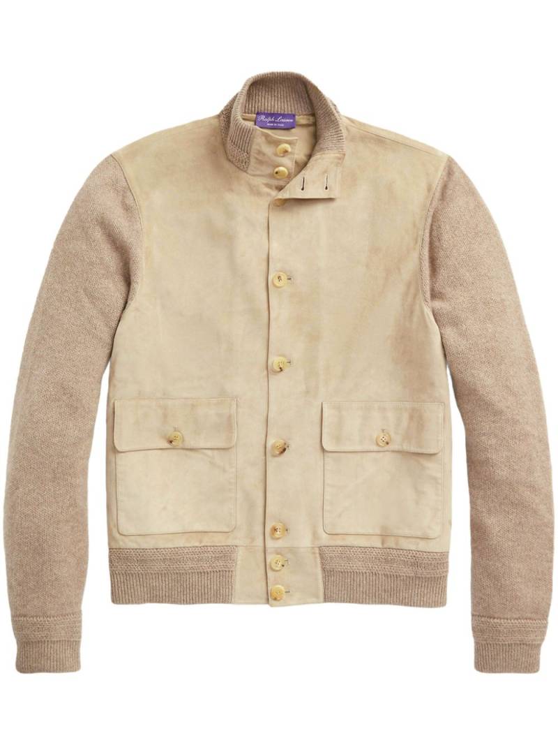 Ralph Lauren Purple Label panelled cashmere cardigan - Neutrals von Ralph Lauren Purple Label