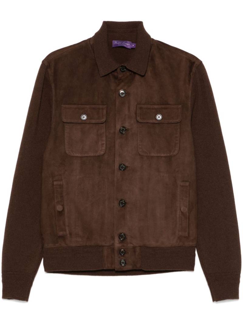 Ralph Lauren Purple Label panelled jacket - Brown von Ralph Lauren Purple Label