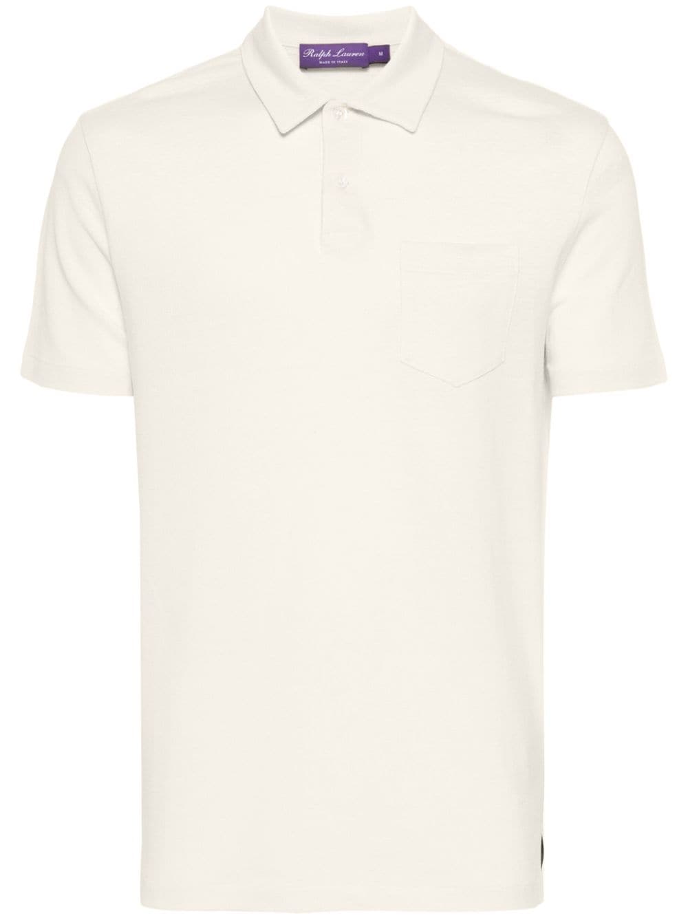 Ralph Lauren Purple Label piqué-weave polo shirt - Neutrals von Ralph Lauren Purple Label