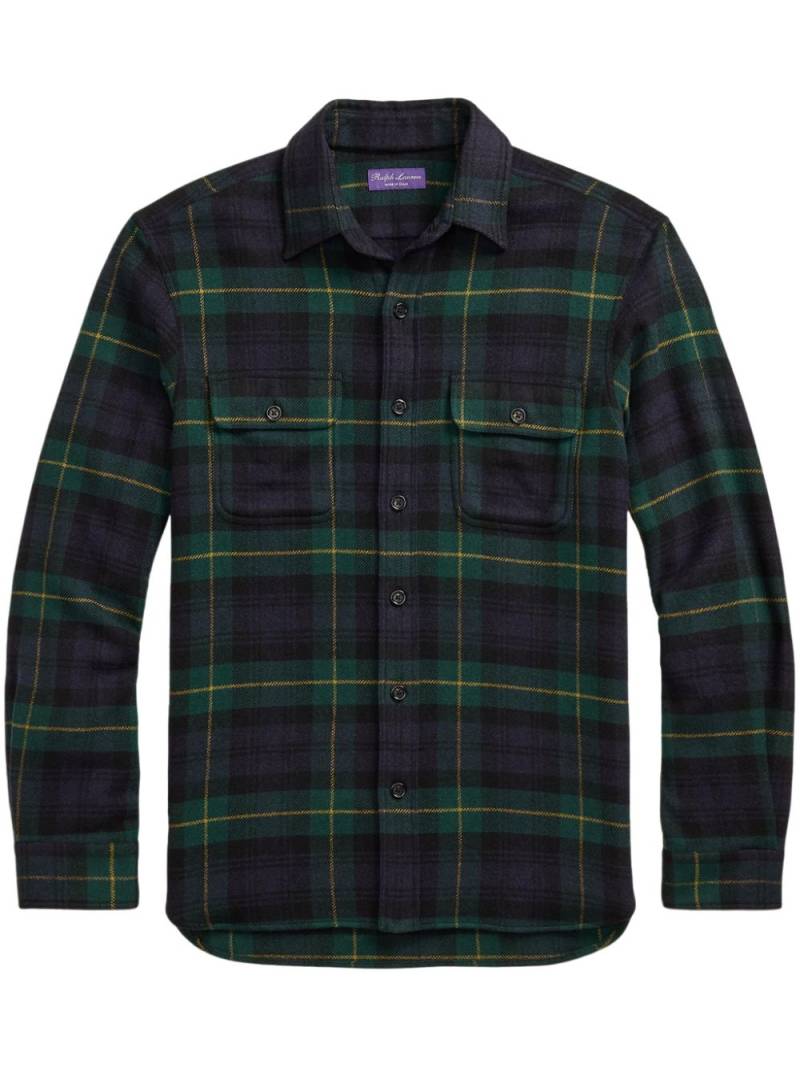 Ralph Lauren Purple Label plaid shirt - Blue von Ralph Lauren Purple Label