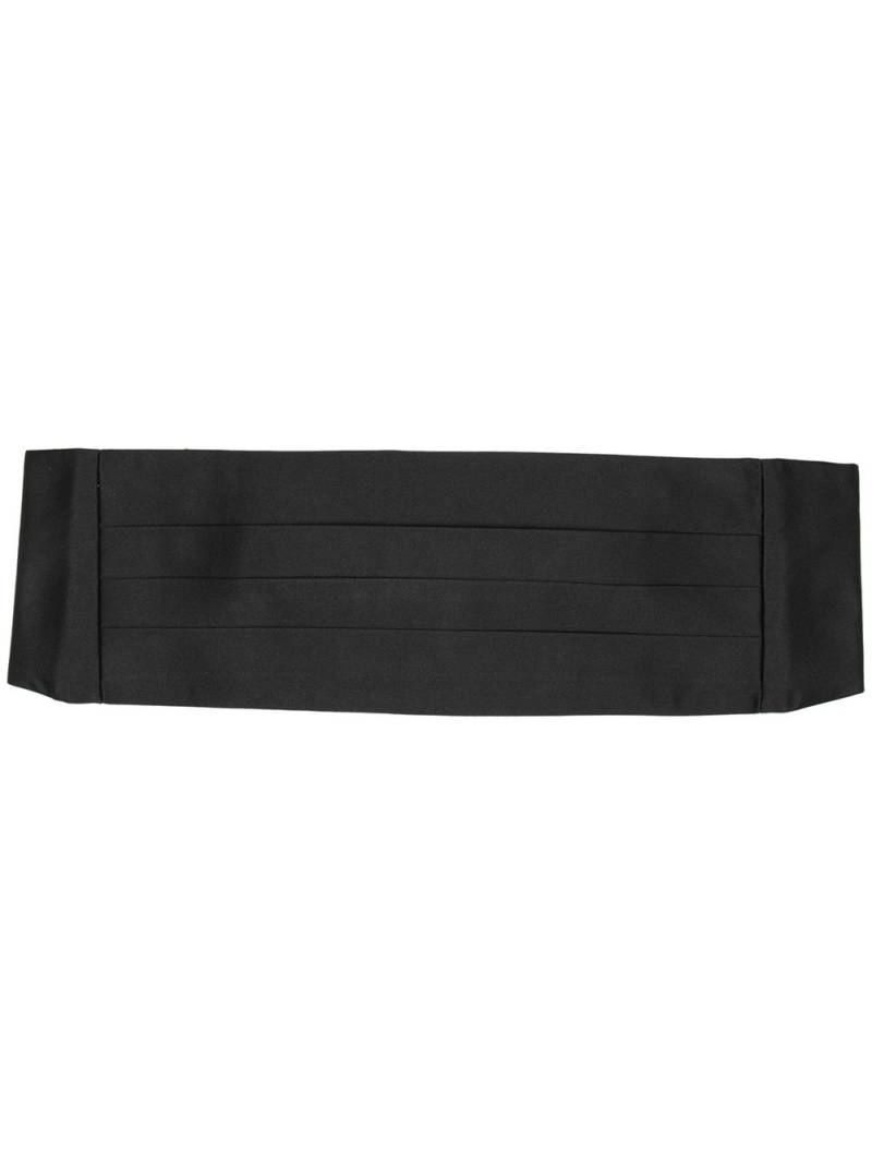 Ralph Lauren Purple Label pleated satin cummerbund - Black von Ralph Lauren Purple Label