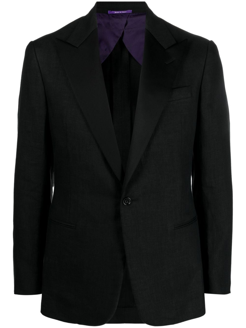 Ralph Lauren Purple Label single-breasted wool-blend blazer - Black von Ralph Lauren Purple Label