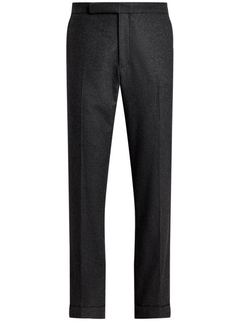 Ralph Lauren Purple Label wool flannel trousers - Grey von Ralph Lauren Purple Label