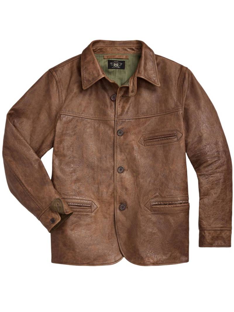 Ralph Lauren RRL Bradley leather jacket - Brown von Ralph Lauren RRL