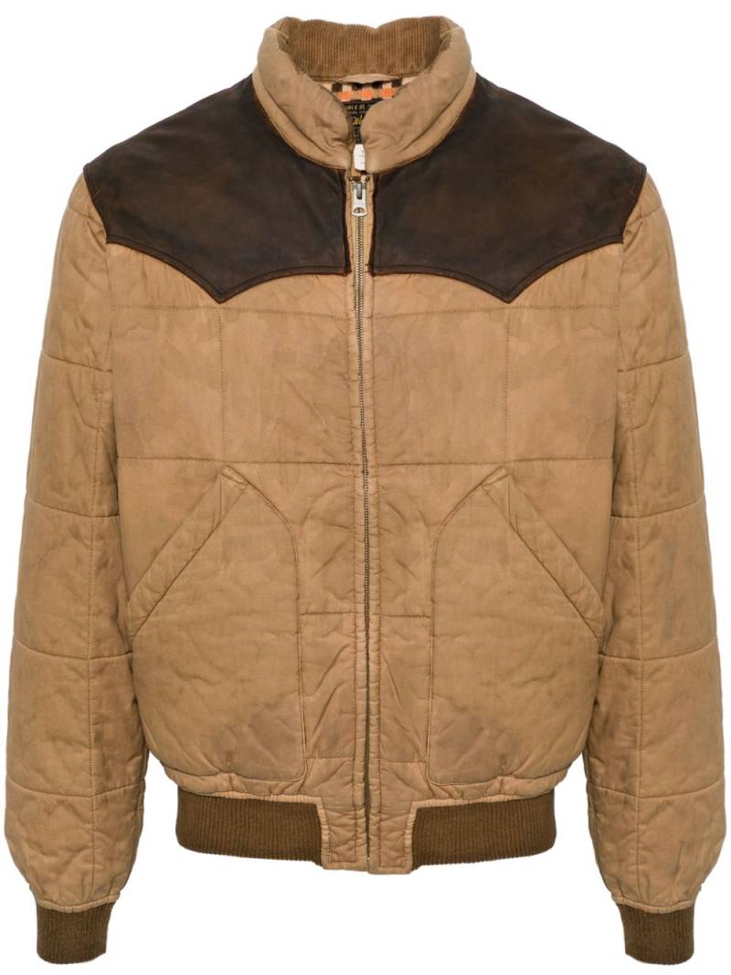 Ralph Lauren RRL Breckenridge quilted bomber jacket - Brown von Ralph Lauren RRL