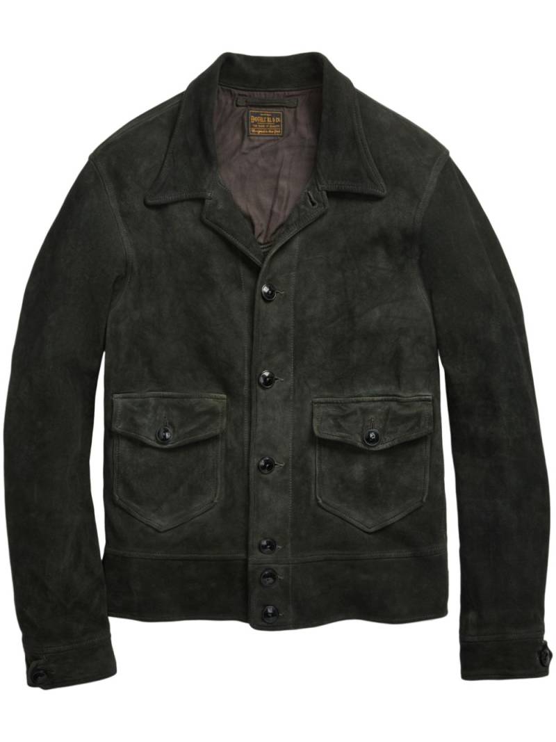 Ralph Lauren RRL Hadley single-breasted suede jacket - Black von Ralph Lauren RRL