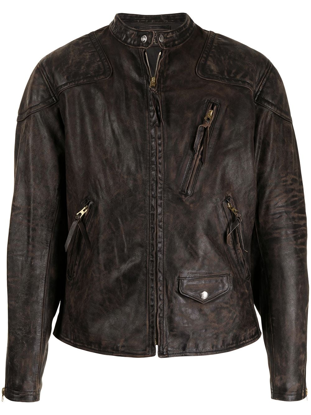 Ralph Lauren RRL Watts biker jacket - Brown von Ralph Lauren RRL