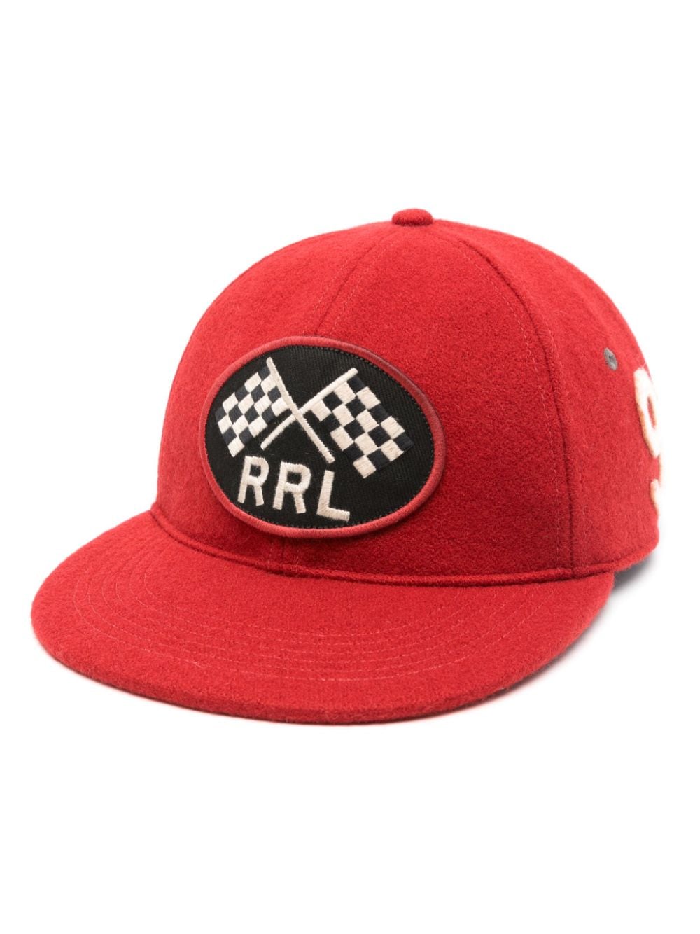 Ralph Lauren RRL appliqué-logo felted cap - Red von Ralph Lauren RRL