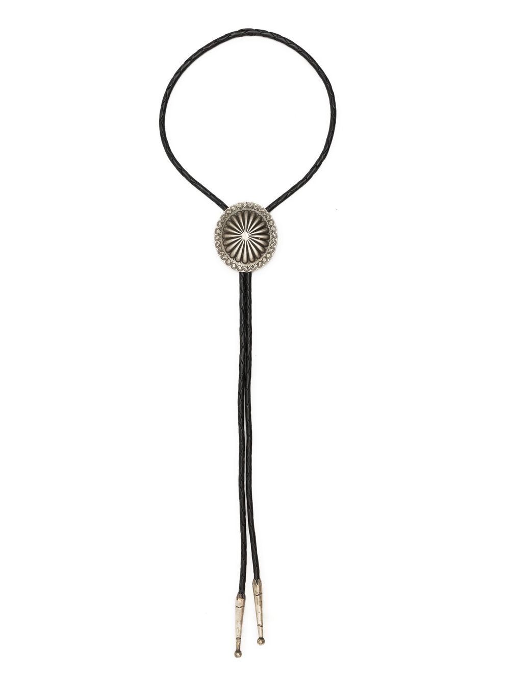 Ralph Lauren RRL braided leather bolo tie - Black von Ralph Lauren RRL