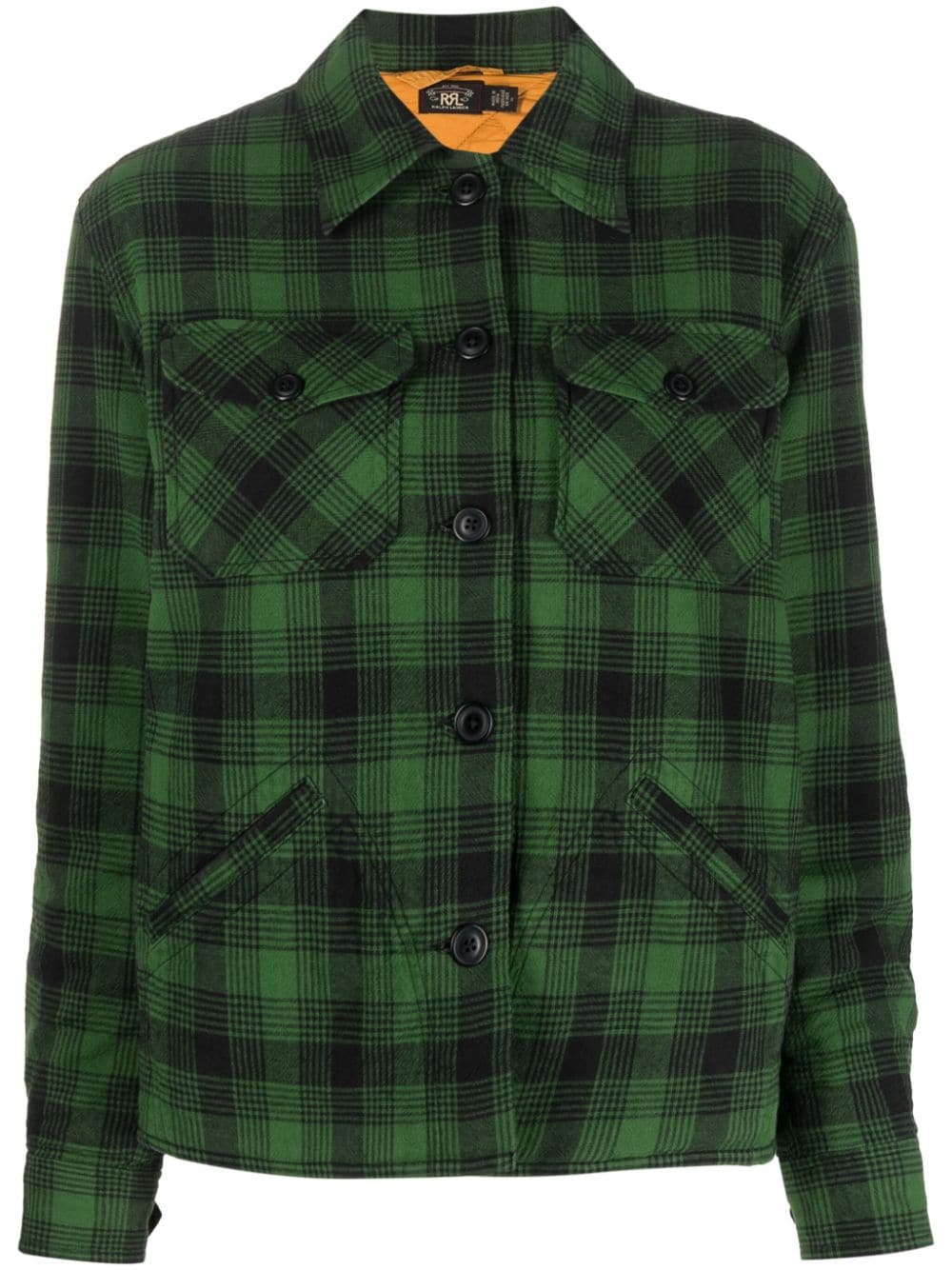 Ralph Lauren RRL check-pattern shirt jacket - Green von Ralph Lauren RRL