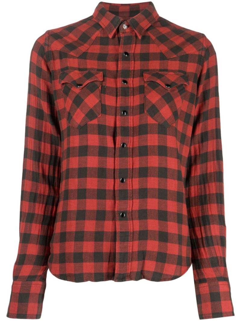 Ralph Lauren RRL check-print linen shirt - Red von Ralph Lauren RRL