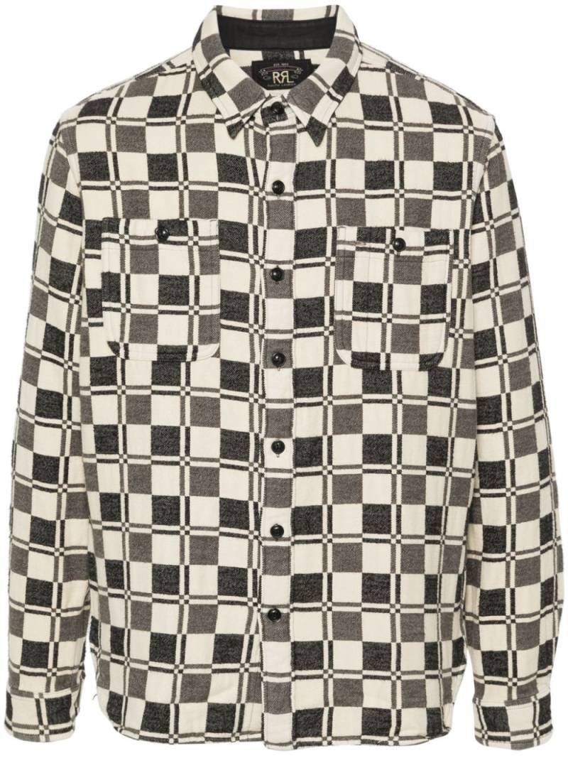 Ralph Lauren RRL checked long-sleeved shirt - Black von Ralph Lauren RRL