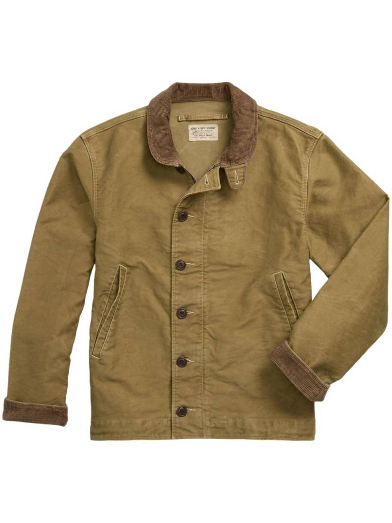 Ralph Lauren RRL corduroy-collar cotton jacket - Green von Ralph Lauren RRL