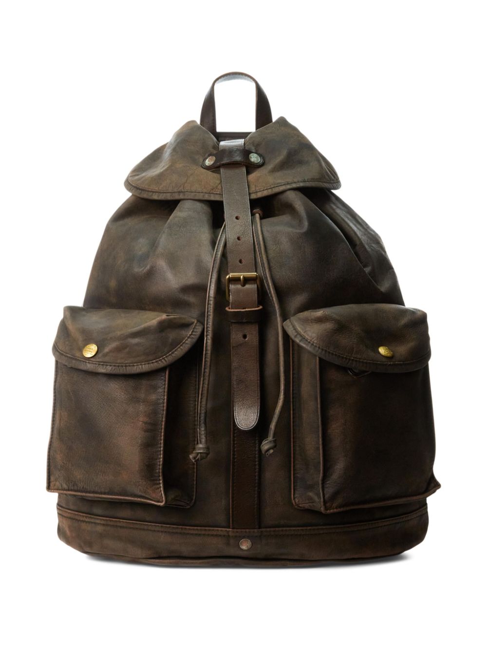 Ralph Lauren RRL distressed leather rucksack - Brown von Ralph Lauren RRL