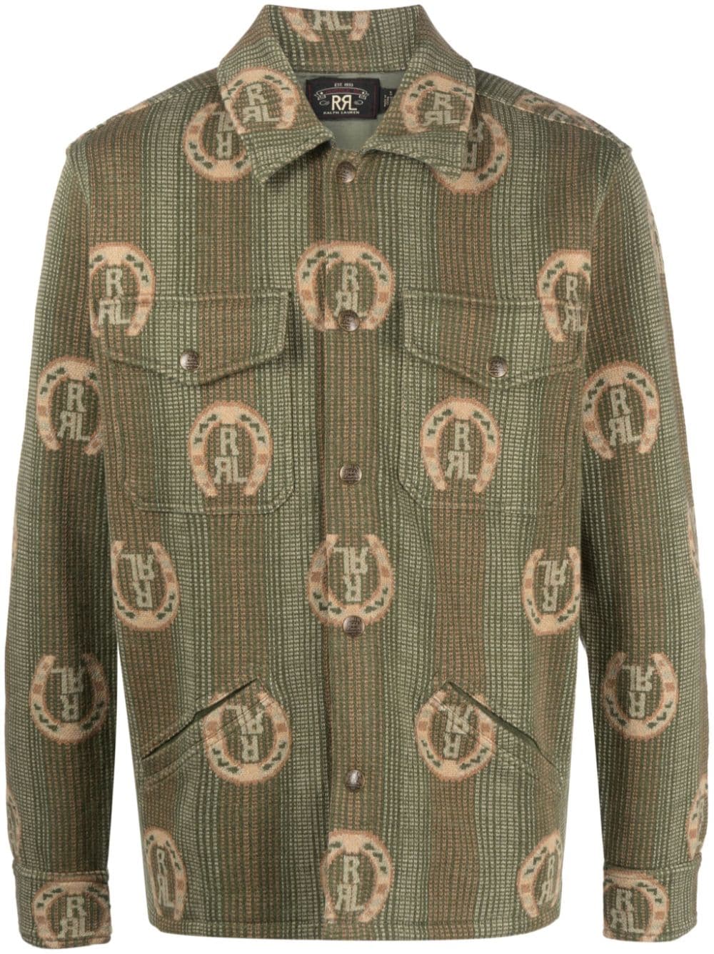 Ralph Lauren RRL graphic-print cotton shirt - Green von Ralph Lauren RRL