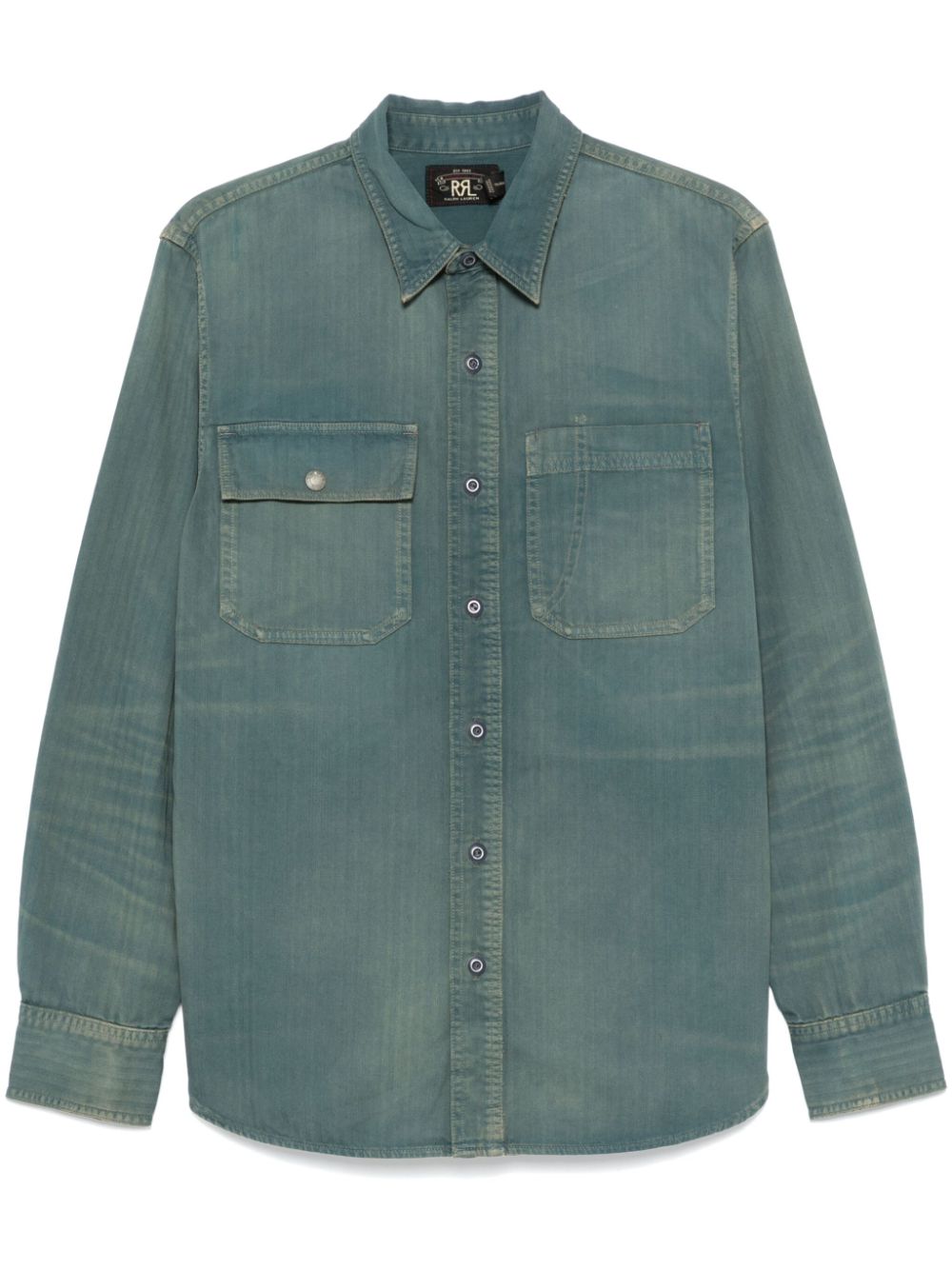 Ralph Lauren RRL herringbone-pattern shirt - Blue von Ralph Lauren RRL