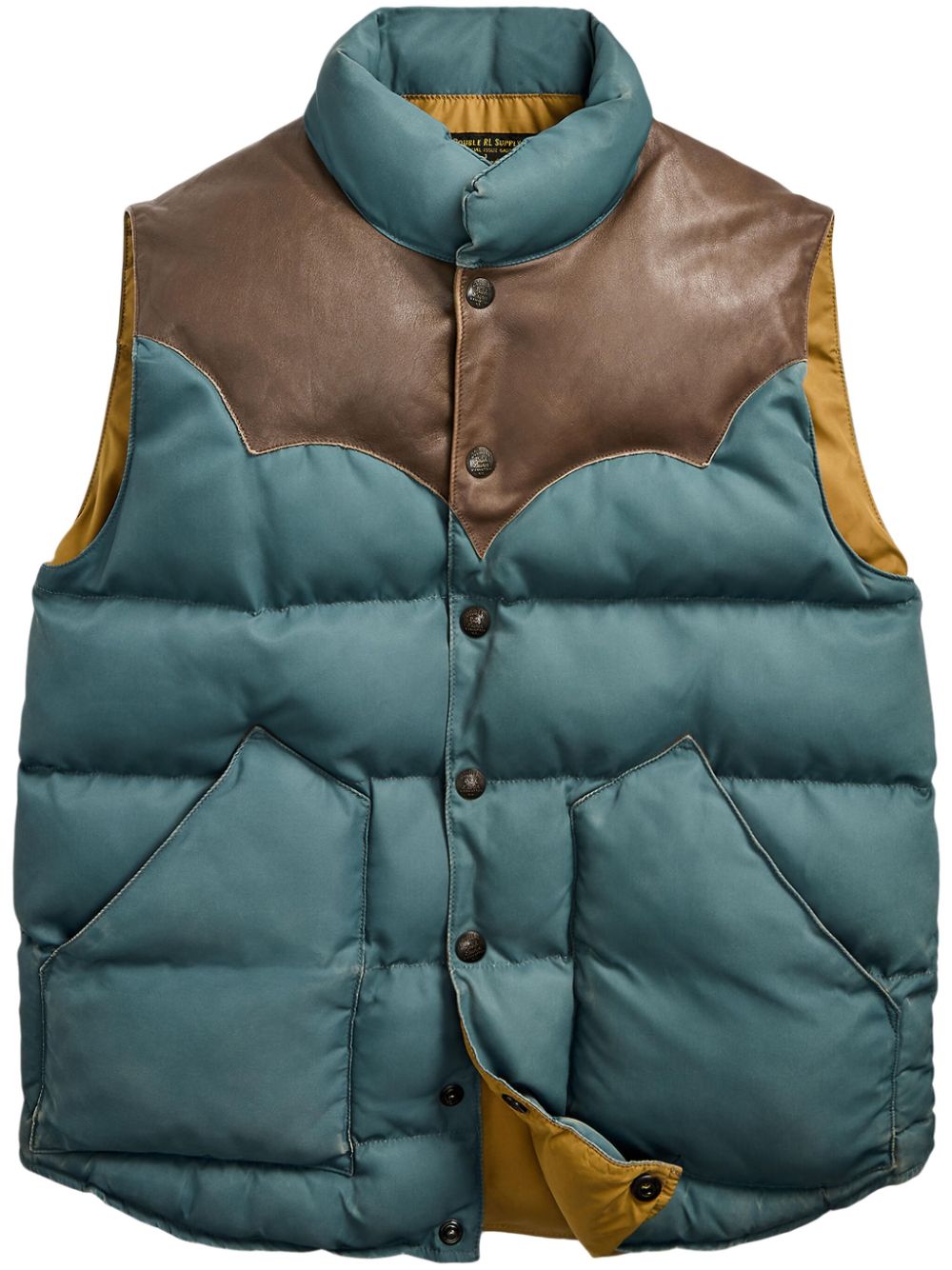 Ralph Lauren RRL high-neck padded vest - Blue von Ralph Lauren RRL