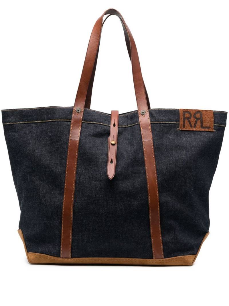 Ralph Lauren RRL leather tote bag - Blue von Ralph Lauren RRL