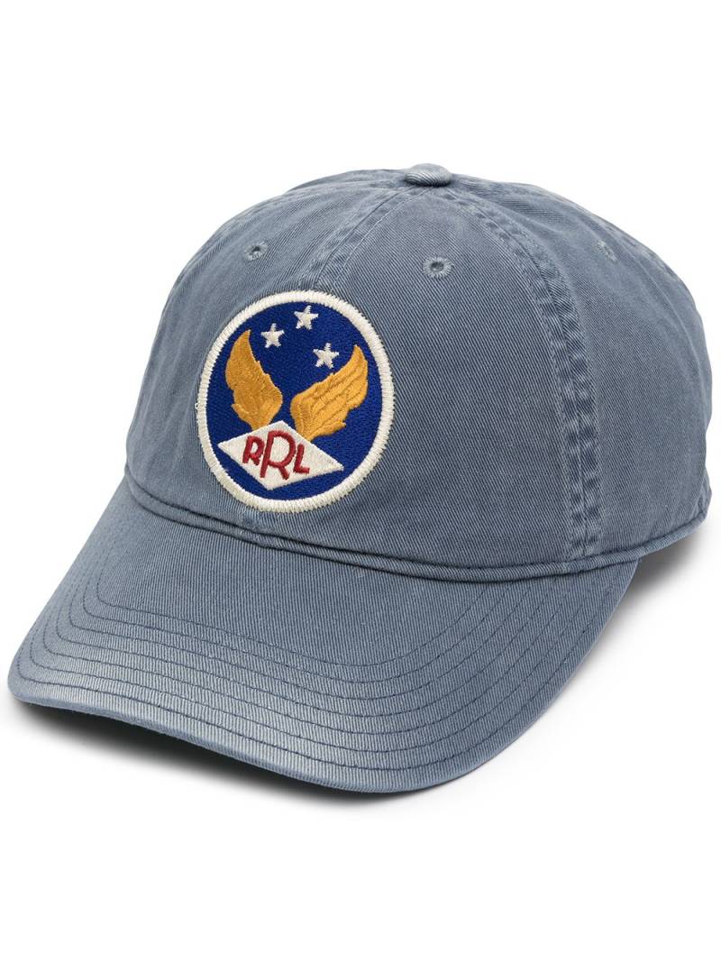 Ralph Lauren RRL logo patch cotton cap - Blue von Ralph Lauren RRL